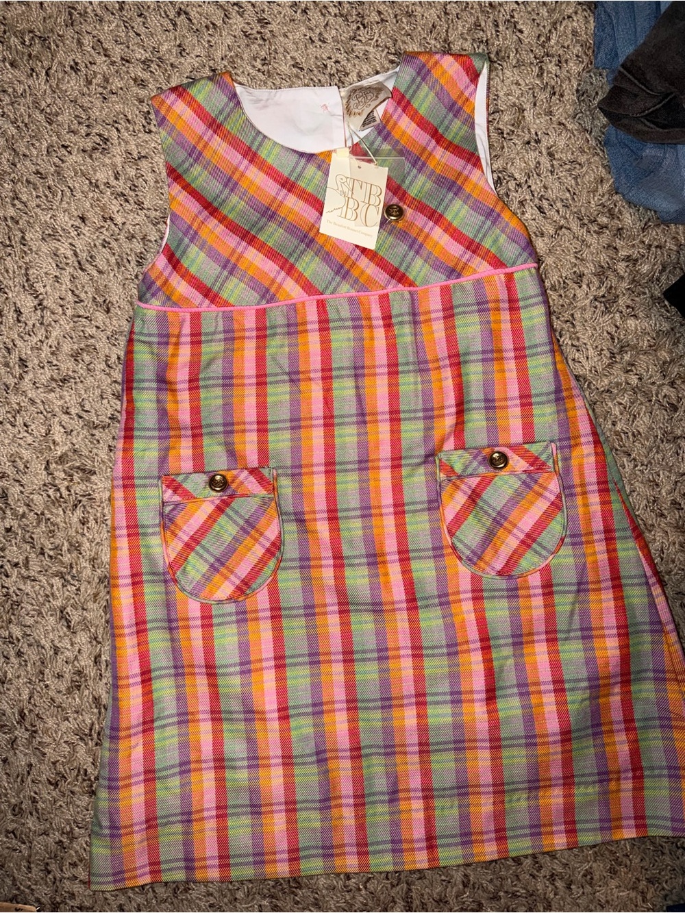 The Beaufort bonnet plaid dress NWT